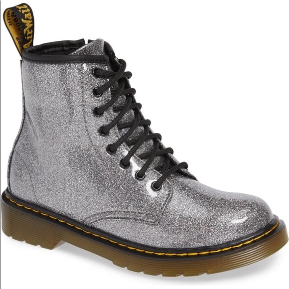 silver glitter dr martens
